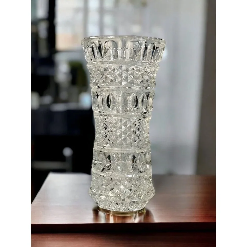 Vintage 24% Lead Crystal Bud Vase by Lausitzer Glass German Democratic Republic